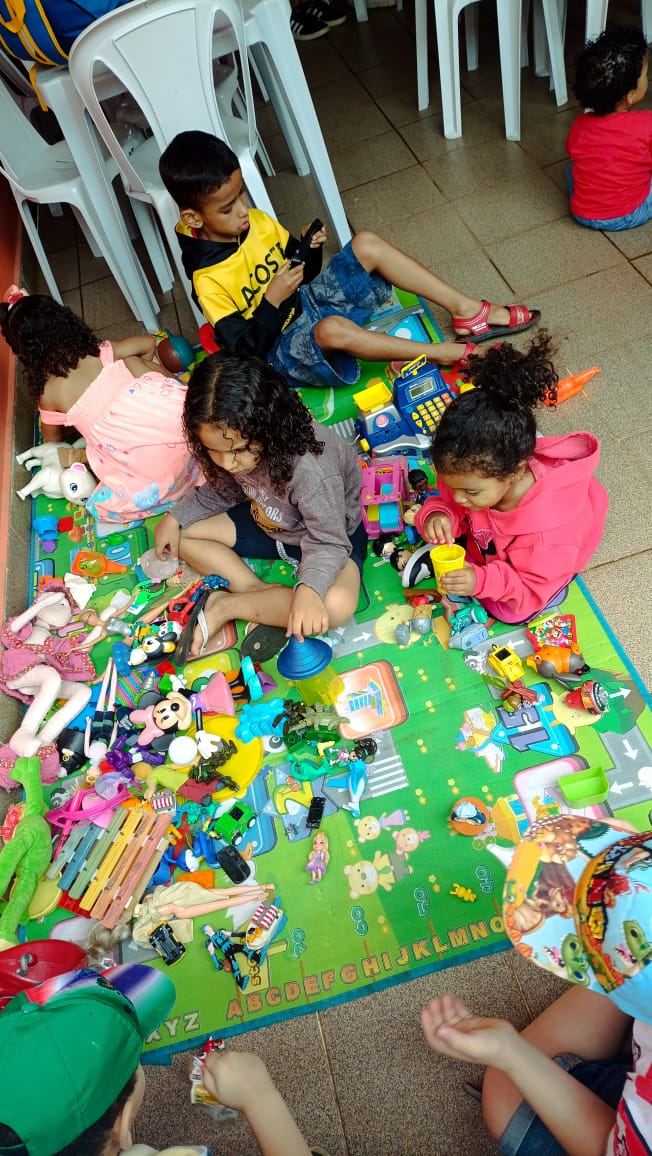 Espaço lúdico de recreação e jogos